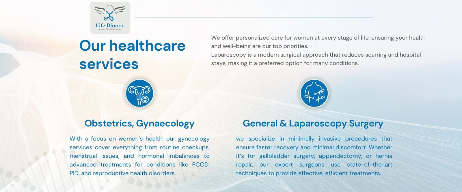 Life Bloom healthcare service- Gyneclogy & Laparoscopy